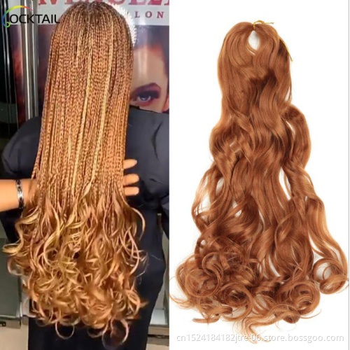 Kanekalon high temperature fiber spiral curl 150g braiding hair, spiral curly dreadlock synthetic hair braid extension in stock